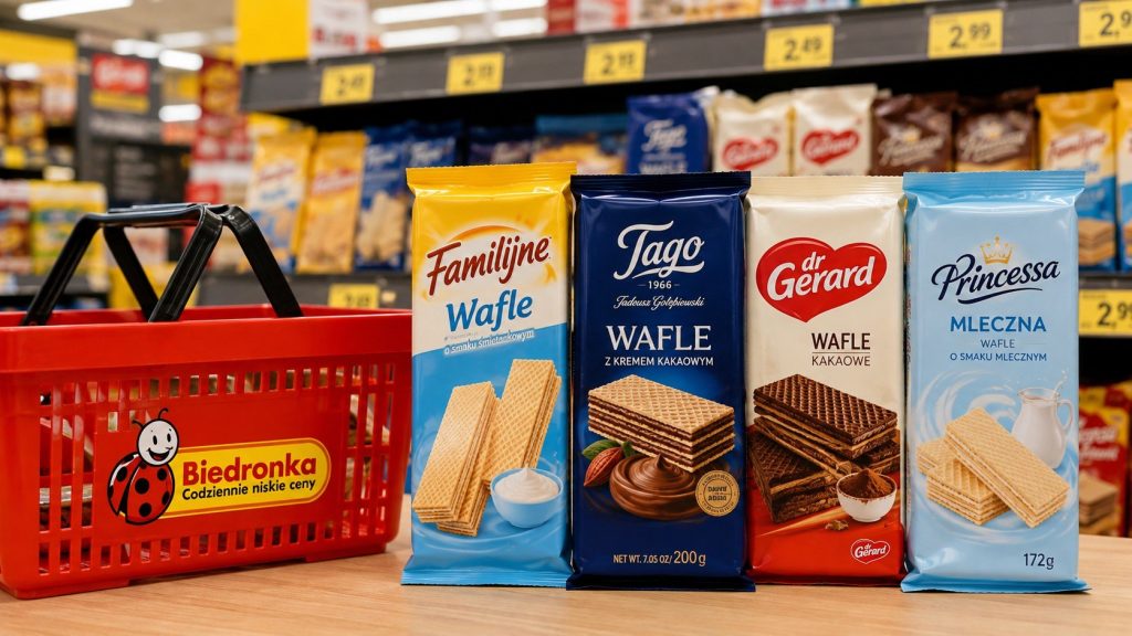 Waflowa półka Biedronki od ryżowych klasyków po wersje z czekoladą. Testujemy smaki, liczymy kalorie i wybieramy najlepsze wafle na 2026 rok.