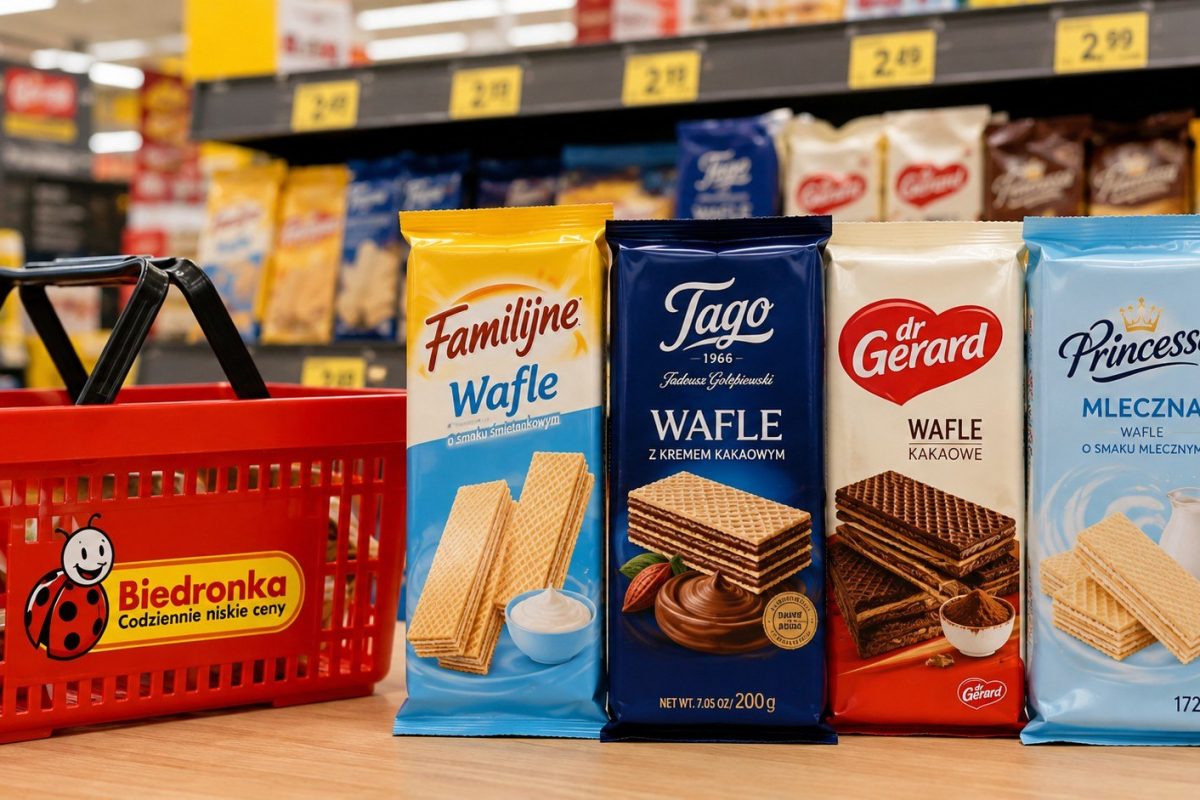 Waflowa półka Biedronki od ryżowych klasyków po wersje z czekoladą. Testujemy smaki, liczymy kalorie i wybieramy najlepsze wafle na 2026 rok.