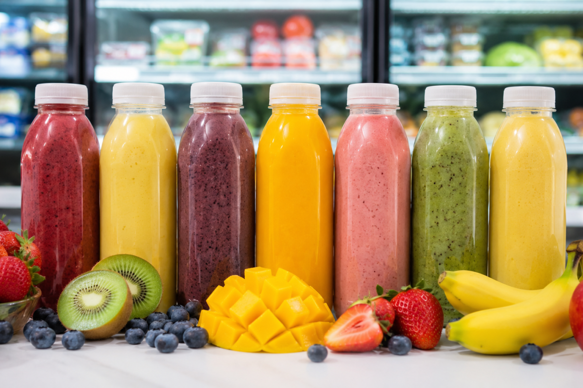 Smoothie Vital Fresh to owocowe koktajle z lodówki Biedronki. Testujemy wszystkie smaki, analizujemy skład i ceny 2026 oraz oceniamy warianty białkowe.
