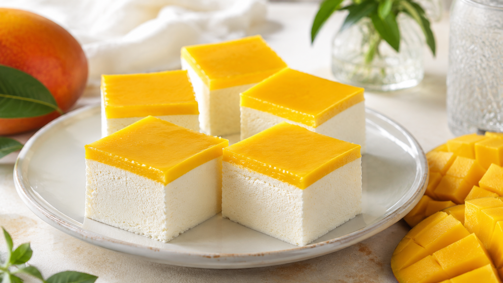 Pianka spotyka mango — składamy deser na zimno w stylu ptasiego mleczka
