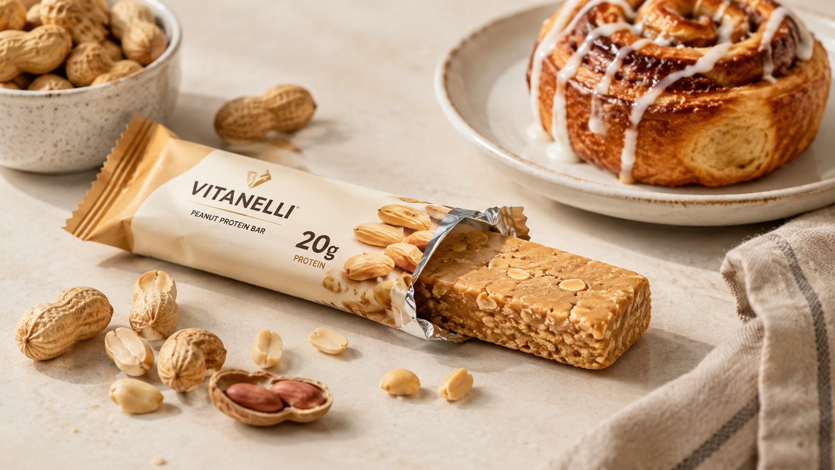 Batony proteinowe Vitanella (w tym Protein 27) to budżetowe białko z Biedronki. Sprawdzamy skład, smaki, cenę 2026 i porównujemy z konkurencją z Żabki i Lidla.
