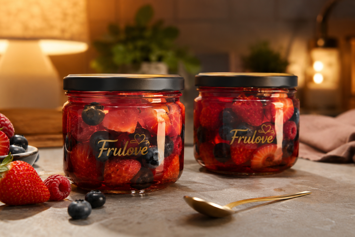 Frulove in Jelly to niskokaloryczna frużelina — owoce w żelu bez dodatku cukru. Testujemy smaki (w tym wiśnię i choco), skład i ceny w Biedronce na 2026.