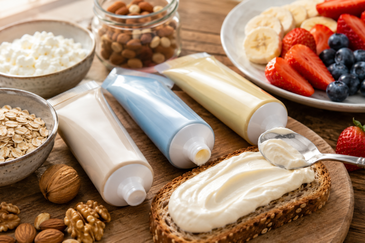 Serki proteinowe w tubkach — format do wyciśnięcia w biegu. Testujemy Ekomilk z Lidla, skład, makro i ceny 2026 na tle kubków.