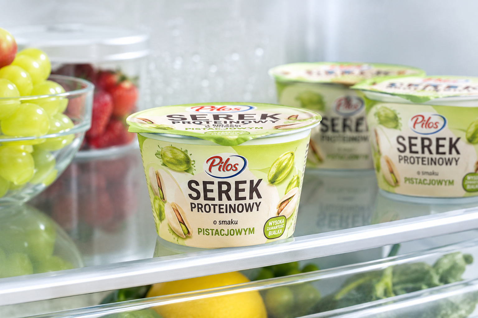 Pistacjowy i słony karmel — deserowe serki proteinowe Pilos rozszerzają półkę Lidla. Testujemy smaki, makro i ceny 2026.