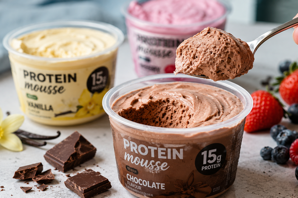 Musy proteinowe Go Active — pistacja i banan-toffi — to puszysta odsłona deserów Biedronki. Testujemy skład, makro i ceny 2026.
