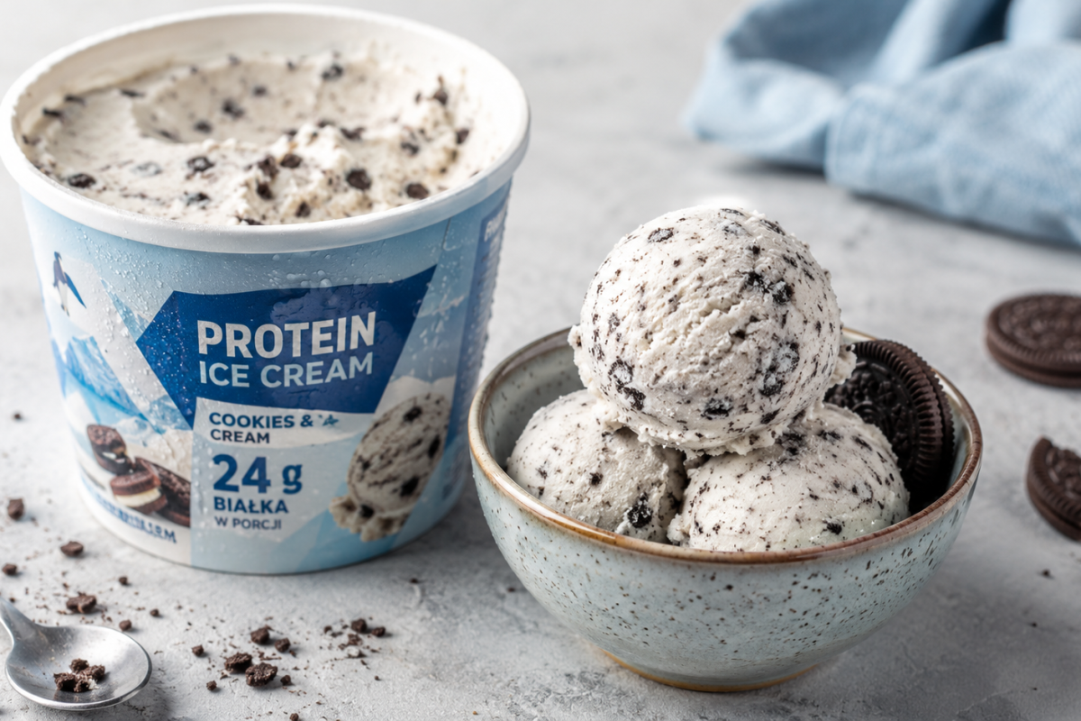 Lody proteinowe Gelatelli z Lidla — sandwich i kubki high protein. Sprawdzamy skład, kaloryczność, makro, cenę w 2026 roku i to, który smak warto wybrać.