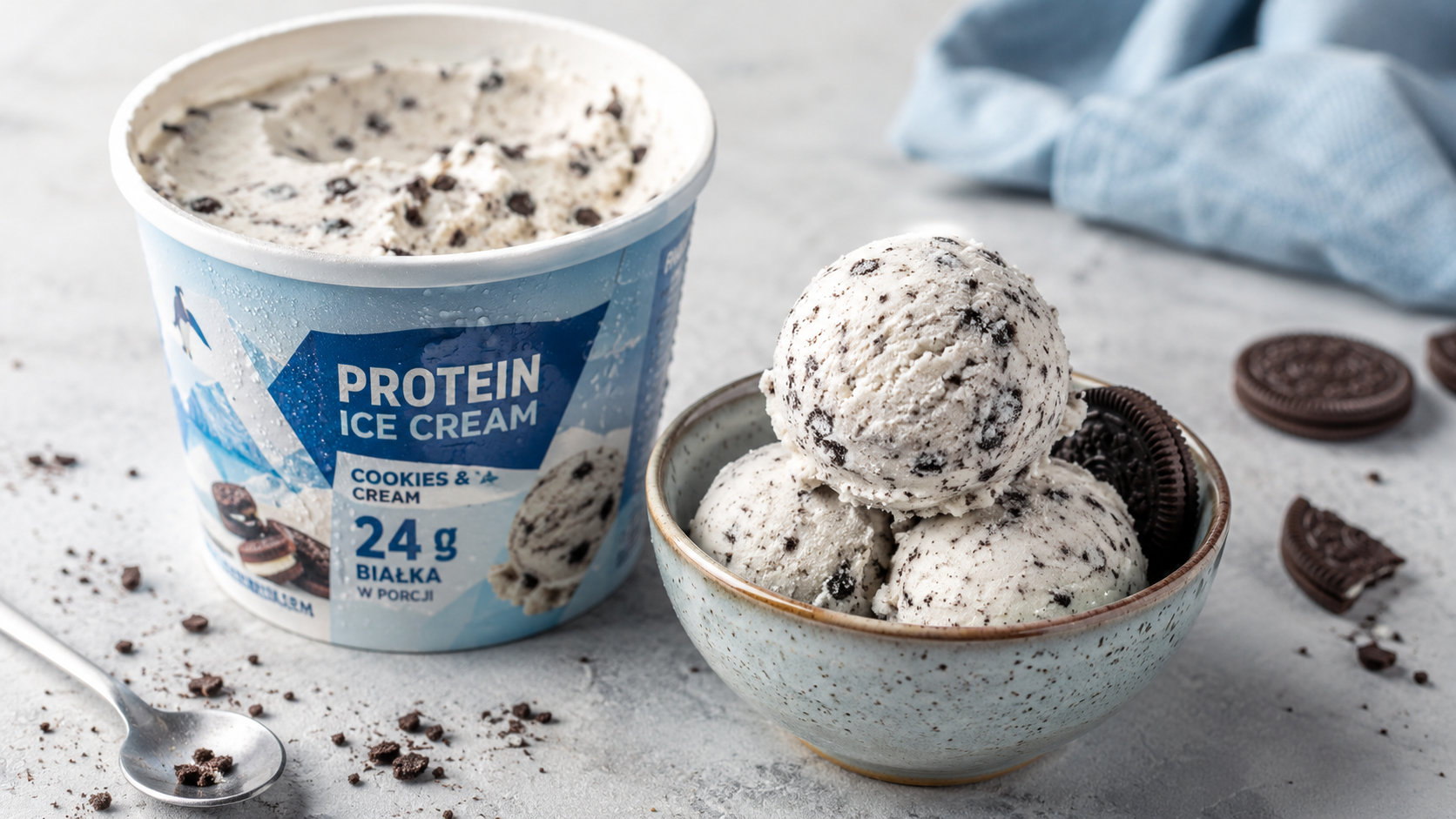 Lody proteinowe Gelatelli z Lidla — sandwich i kubki high protein. Sprawdzamy skład, kaloryczność, makro, cenę w 2026 roku i to, który smak warto wybrać.