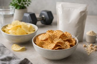 Chrupanie z białkiem pod lupą — sprawdzamy, czy chipsy proteinowe to przekąska fit, czy drogi chwyt na opakowaniu.