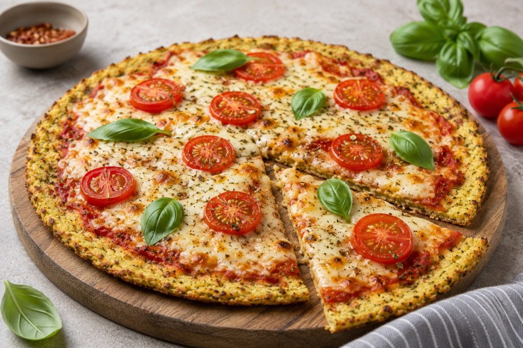 Pizza z kalafiora — spód bez grama mąki, który trzyma się w dłoni i broni w smaku