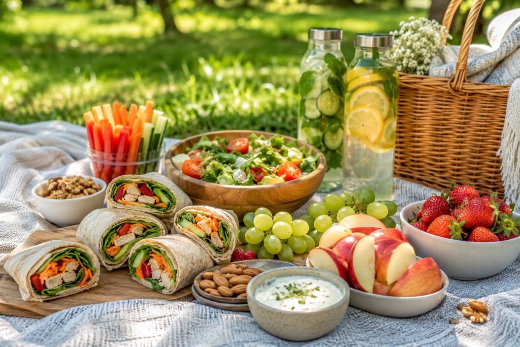 Piknik w wersji fit — co zabrać na koc, żeby było zdrowo i smacznie