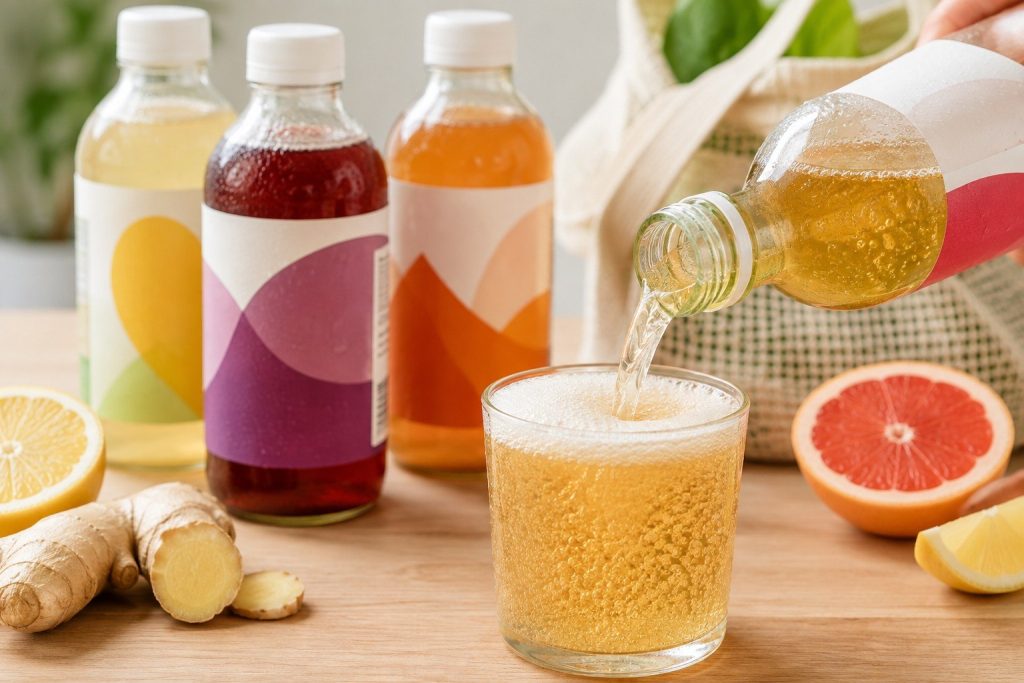 Kombucha z Lidla w teście — smaki, skład i czy fermentowana herbata jest warta ceny