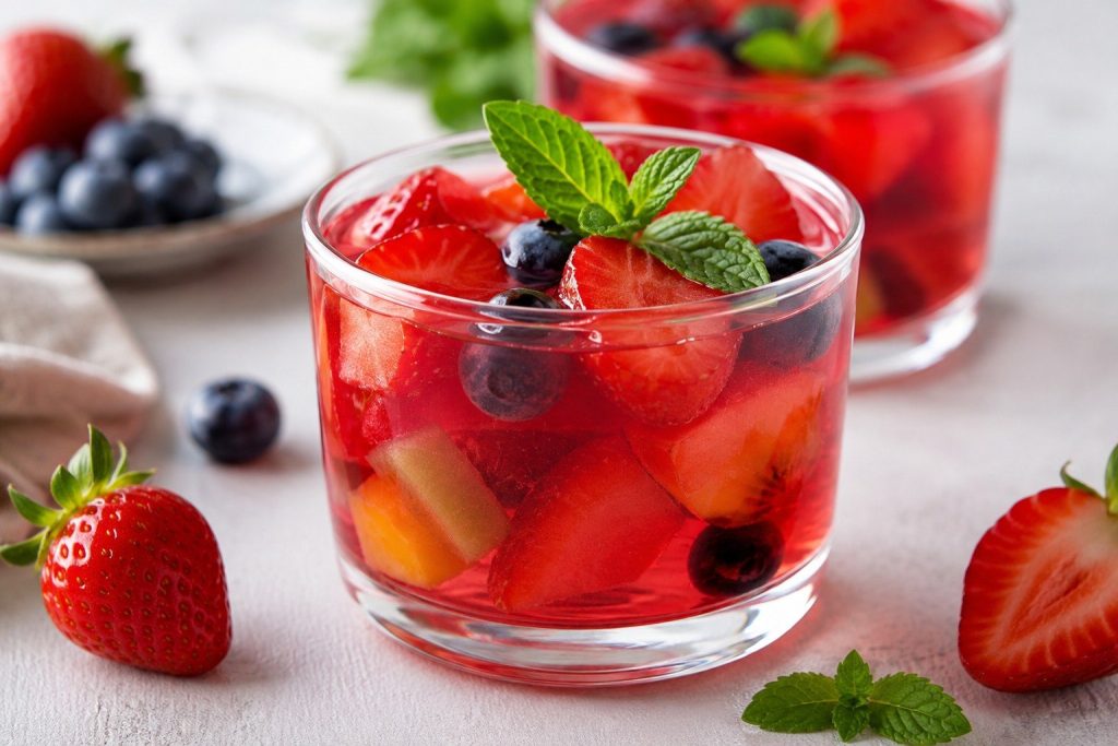 Galaretka z owocami w wersji fit — lekki deser bez cukru na najgorętsze dni lata