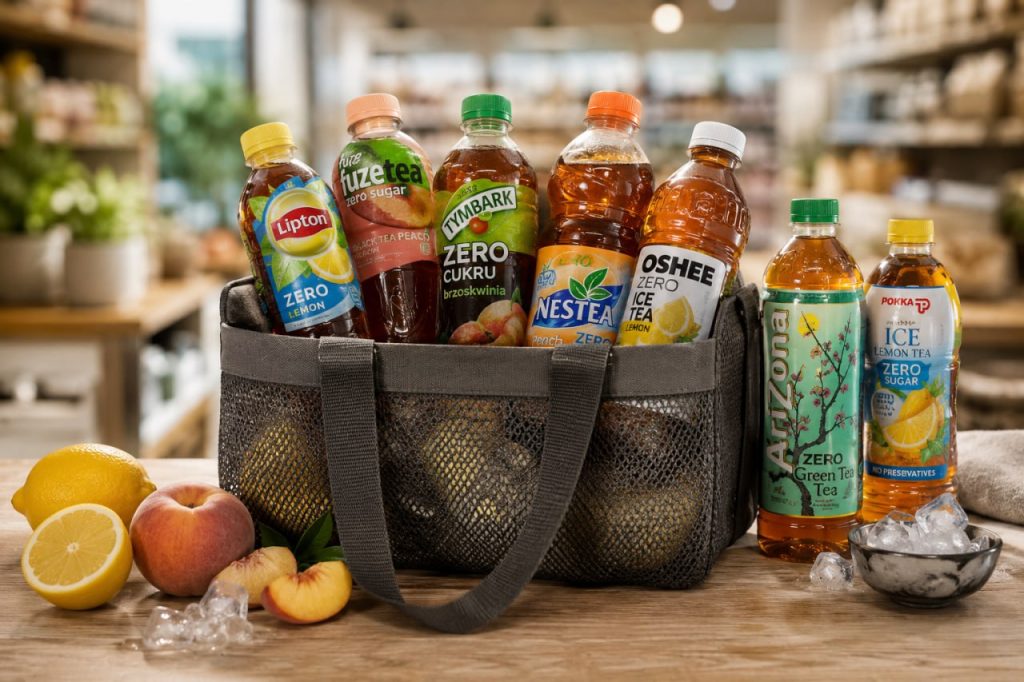 Ice tea bez łyżeczki cukru — testujemy butelki zero z dyskontów i marketów, szukając prawdziwej herbaty.