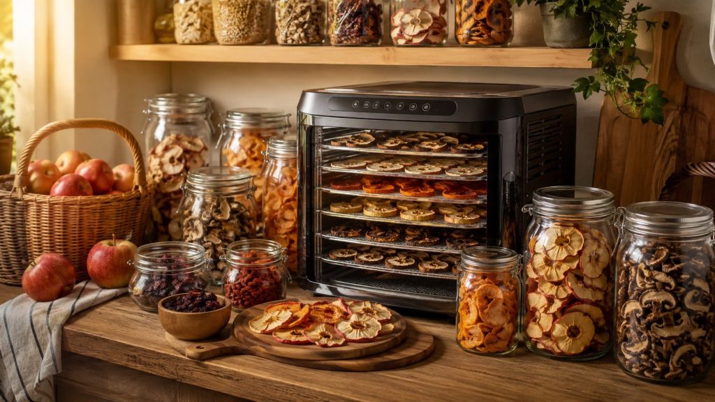 Chipsy jabłkowe, susz grzybowy i jerky z piekarnika kontra dedykowana suszarka — liczymy, kiedy dehydrator się spina.