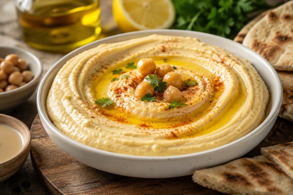 Sklepowa gładkość we własnym blenderze — przepis na hummus z trikiem, o którym milczą etykiety.