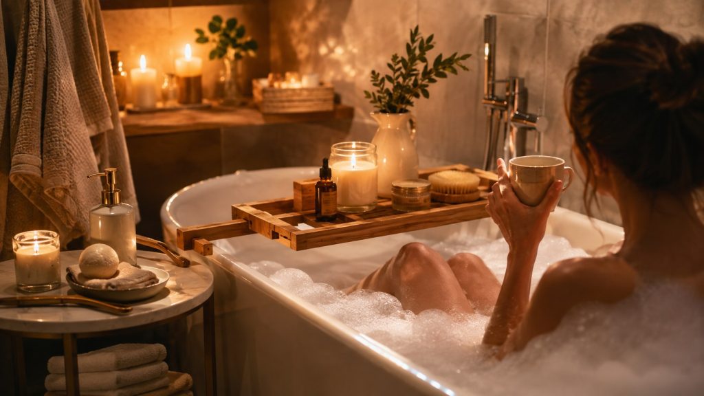 Wieczór spa we własnej łazience: relaks klasy hotelowej za kilkanaście złotych bez hotelu