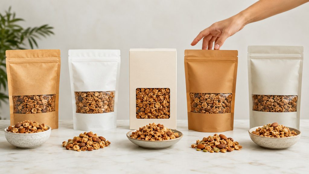Granola bez cukru w teście — chrupko, orzechowo i bez dosypki, czyli którą paczkę brać