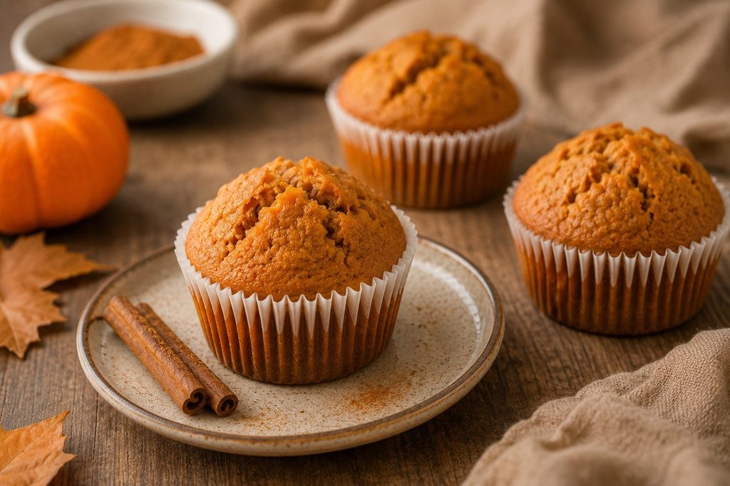 Muffinki dyniowe z cynamonem — dwanaście powodów, żeby kupić pierwszą dynię sezonu